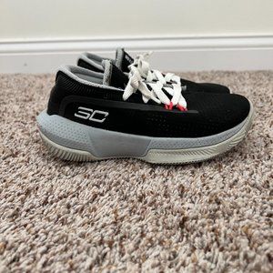 Under Armour Kids' Black and Gray Sneakers